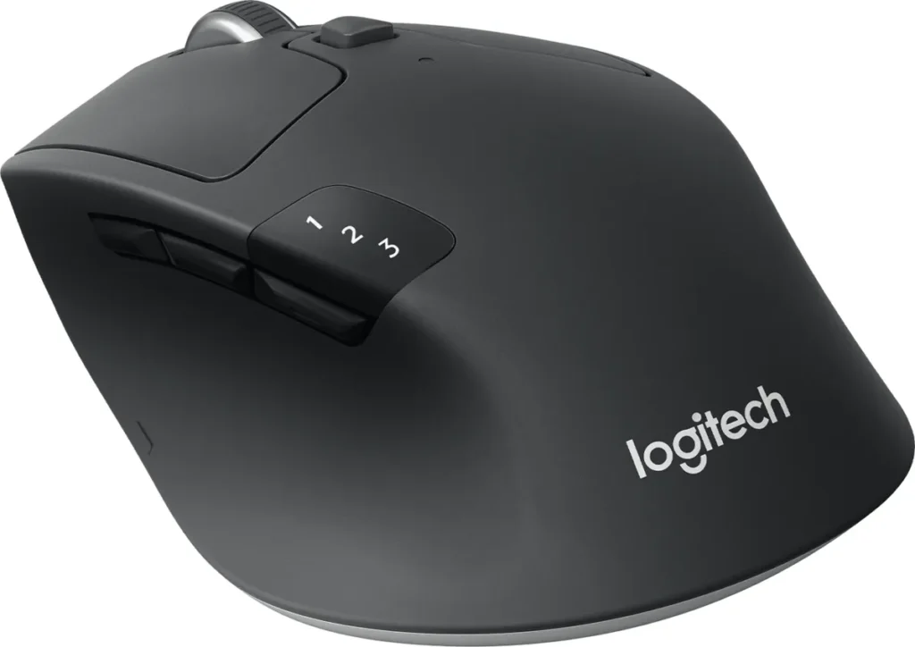 Logitech M720 Triathlon Mouse Μαύρο (910-004791) Logitech M720 Triathlon σε πλάγια όψη