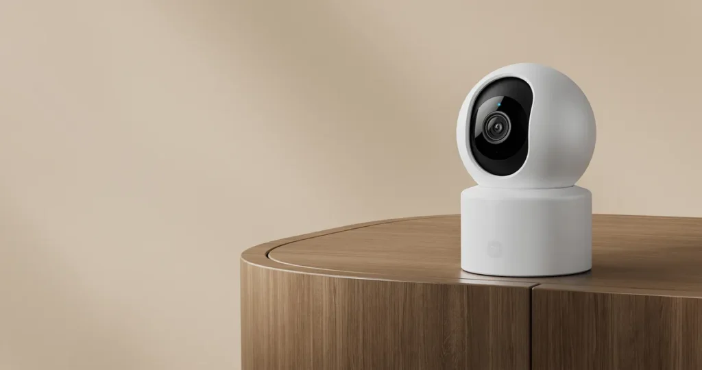 Xiaomi Smart Camera C201 πάνω σε ξύλινο τραπέζι