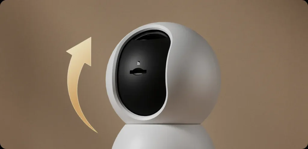 Xiaomi Mi Home Ασύρματη IP Camera C500 360° 6MP (BHR089AEU) Ο φακός της Xiaomi C500 κρύβεται για ιδιωτικότητα