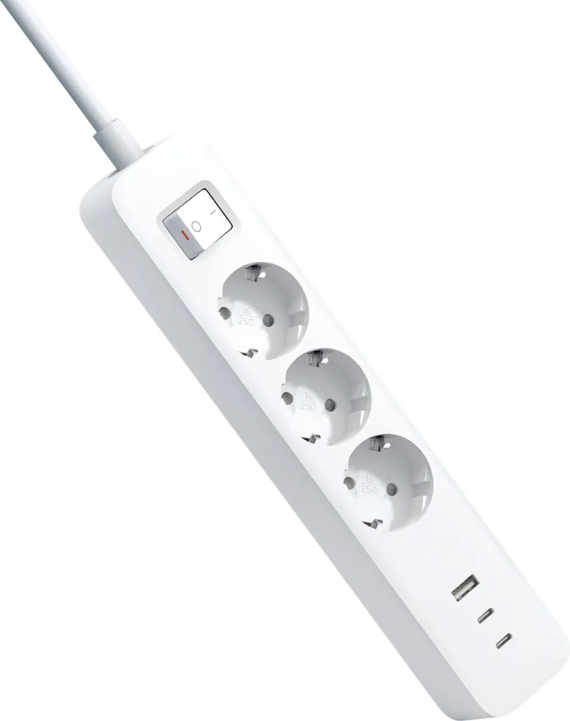 Xiaomi 20W Power Strip με 3 πρίζες και θύρες USB