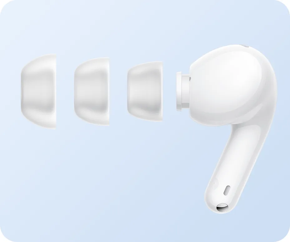 Ακουστικό REDMI Buds 8 Lite λευκό με τρία μεγέθη ακροφυσίων
