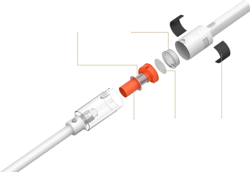 Xiaomi Vacuum Cleaner P30 Επαναφορτιζόμενο Σκουπάκι Stick 14.4V (BHR08J7EU) Σύστημα φιλτραρίσματος 5 σταδίων της P30