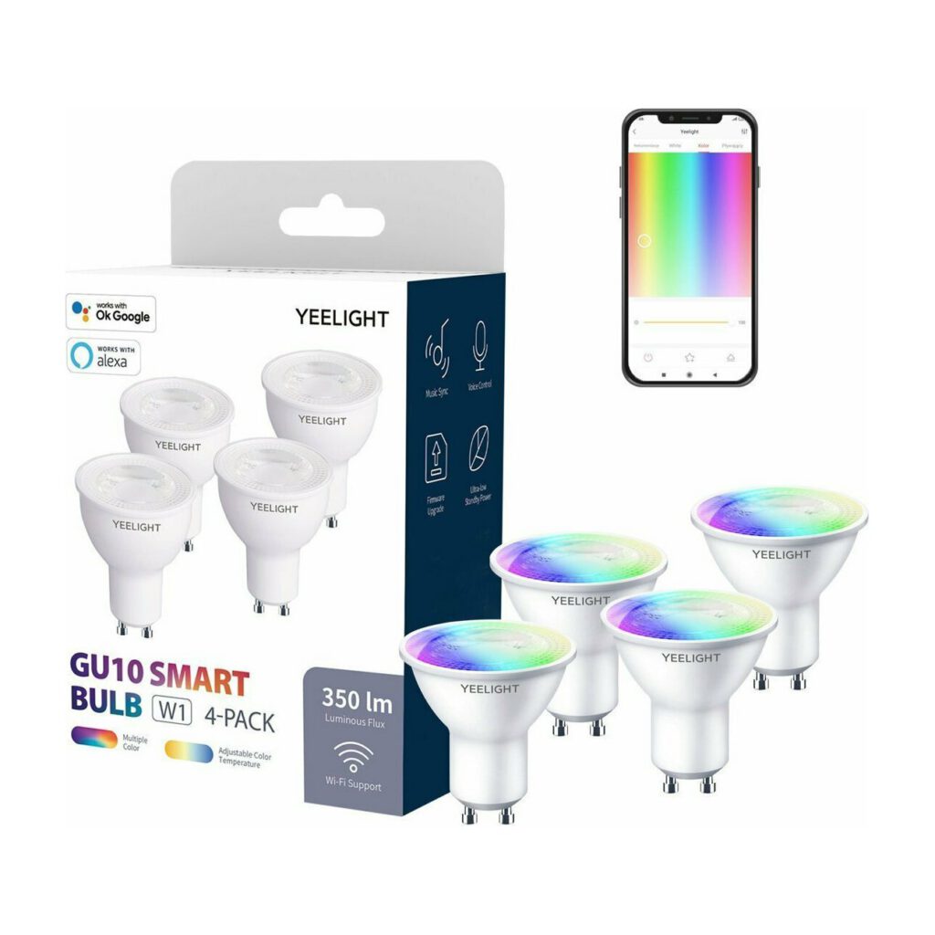 Xiaomi Yeelight GU10 W1 Smart Bulb Multicolor YLDP004-A 4 Pcs (YLDP004-A) – εικόνα 4