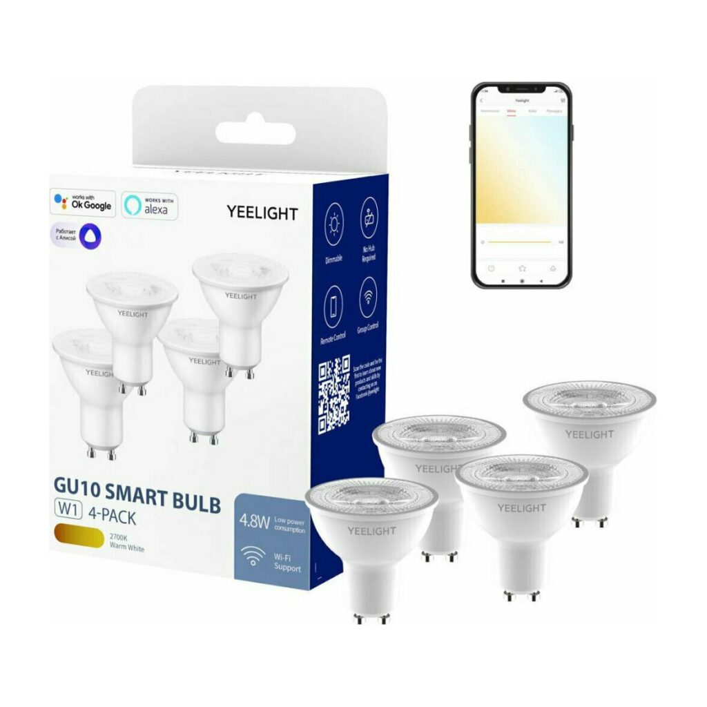 Xiaomi Yeelight GU10 W1 Smart Bulb Dimmable YLDP004 4 Pcs (YLDP004) – εικόνα 4