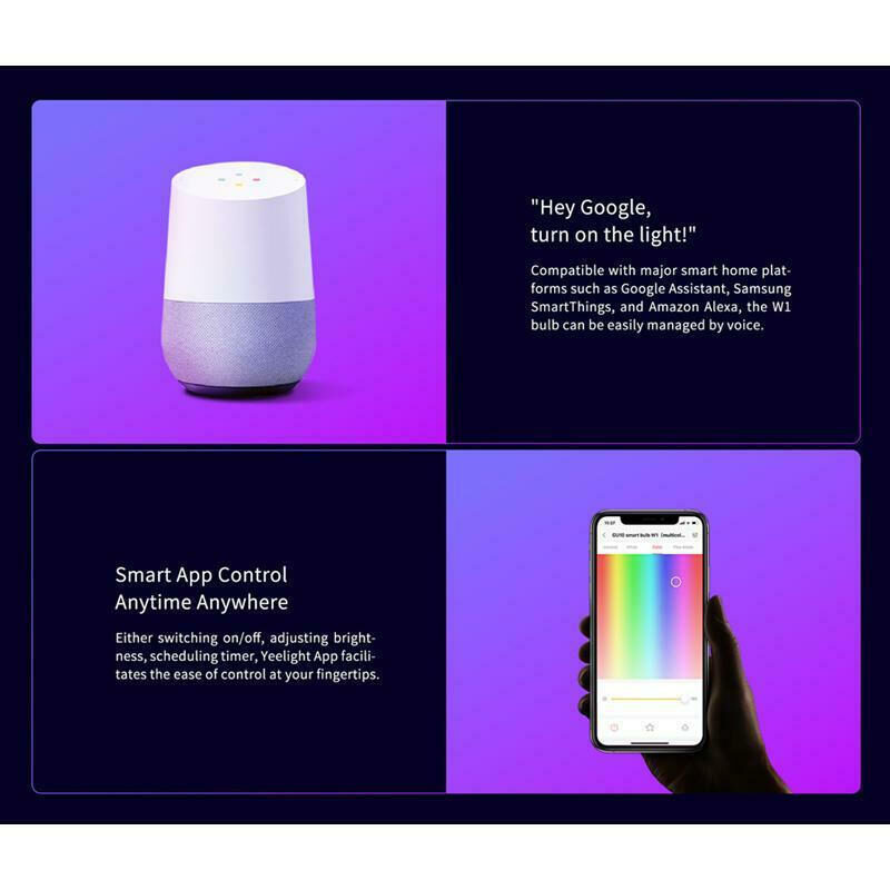 Xiaomi Yeelight GU10 W1 Smart Bulb Multicolor YLDP004-A 4 Pcs (YLDP004-A) – εικόνα 1