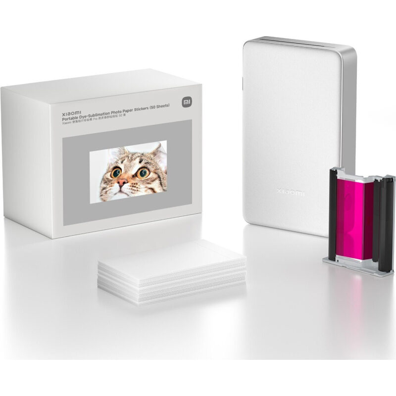 Xiaomi Portable Dye-Sublimation Photo Paper Stickers 2×3 50 Sheets (BHR082OGL) – εικόνα 1