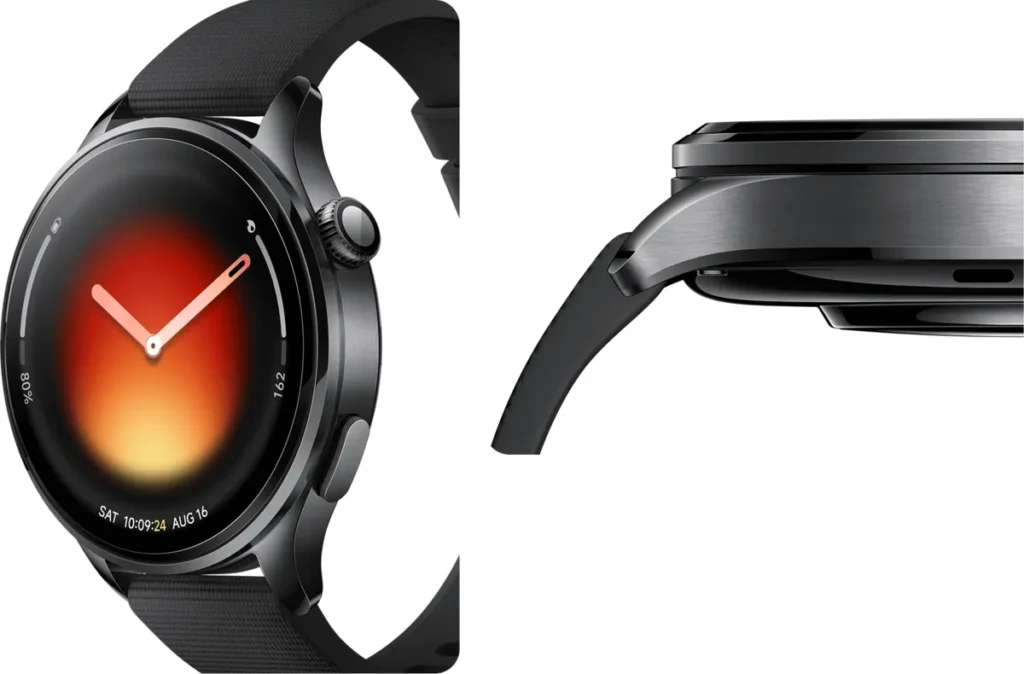 Smartwatch Xiaomi Watch 5 Black (BHR07WRGL) Πλαϊνή όψη του Xiaomi Watch 5 Black