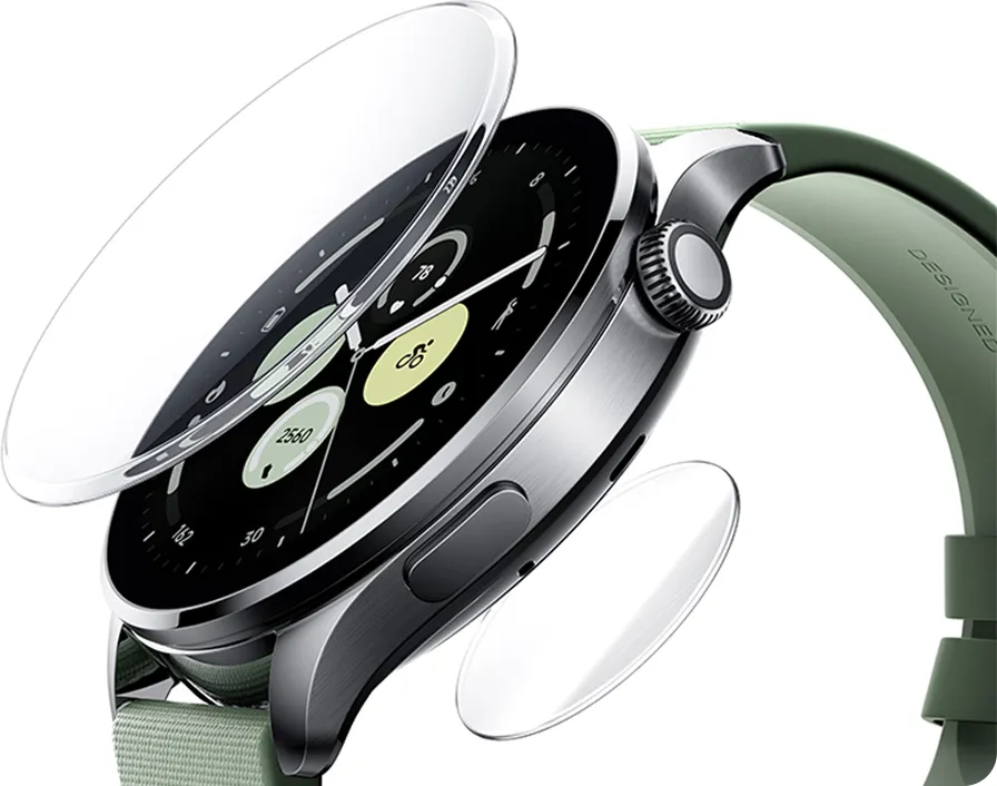 Κρύσταλλο ζαφείρι και κάσα του Xiaomi Watch 5 Juniper Green