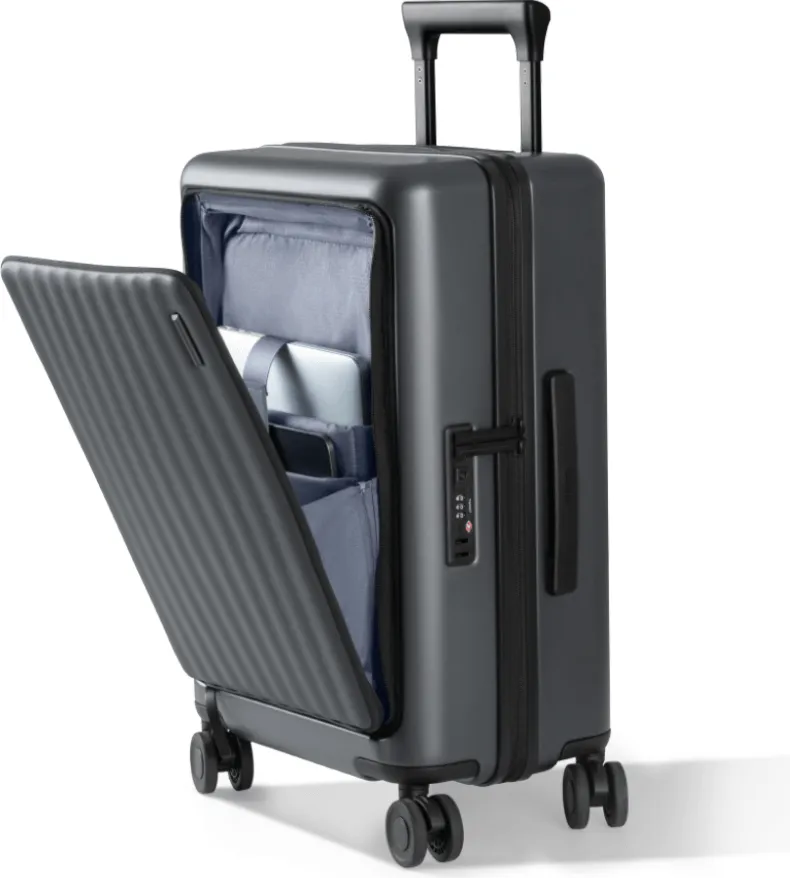 Xiaomi Front Pocket Carry-on Luggage 20' Black (BHR8767GL) Ανοιχτή μπροστινή θήκη της Xiaomi Front Pocket Carry-on Luggage