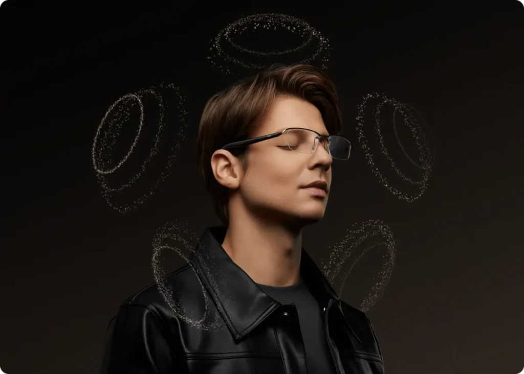 Xiaomi Mijia Smart Audio Glasses Titanium (BHR08VZGL) Ανοιχτός ήχος χωρίς ακουστικά με τα Mijia Smart Audio Glasses