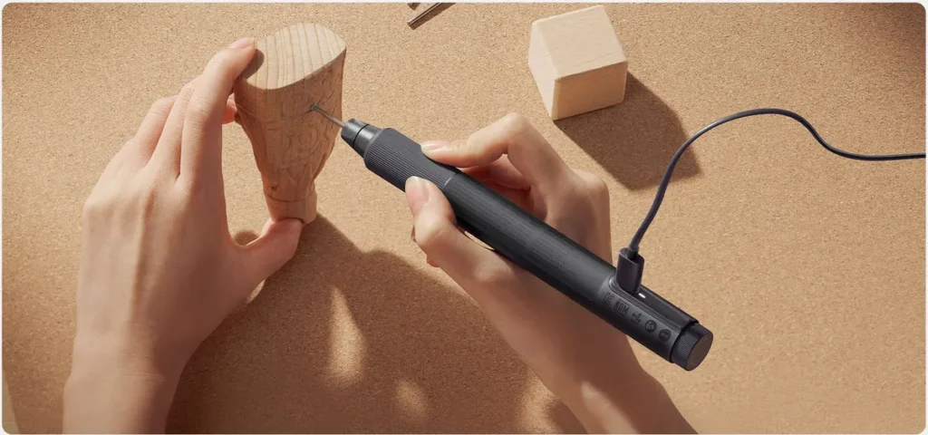 Χάραξη ξύλου με το Mijia Rotary Tool