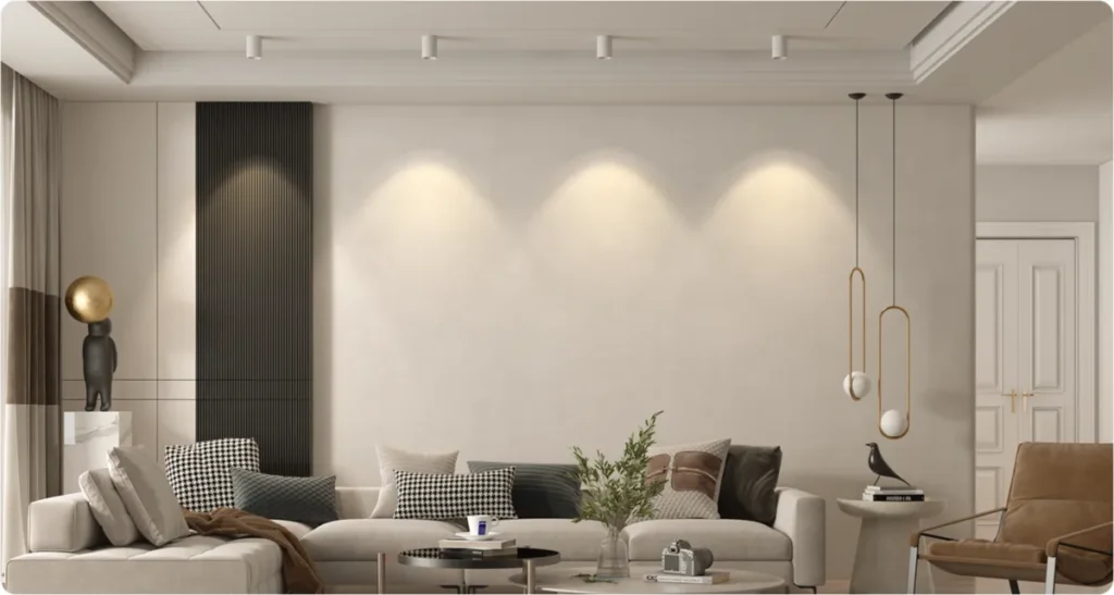 Σαλόνι με σποτ GU10 W1 Dimmable