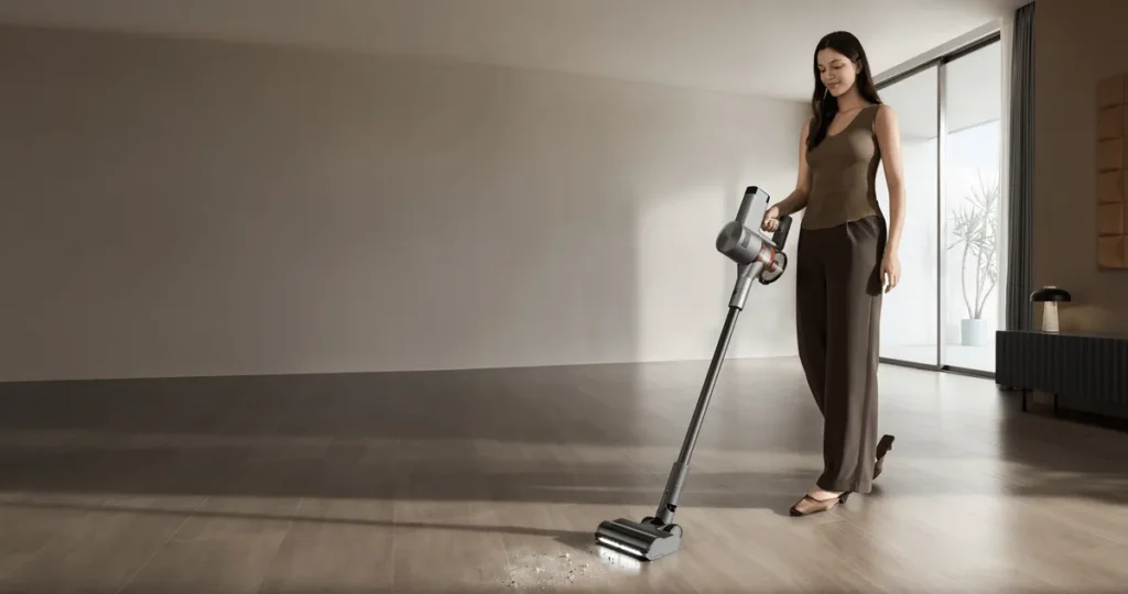 Xiaomi Vacuum Cleaner G30 Max σε χρήση σε σαλόνι