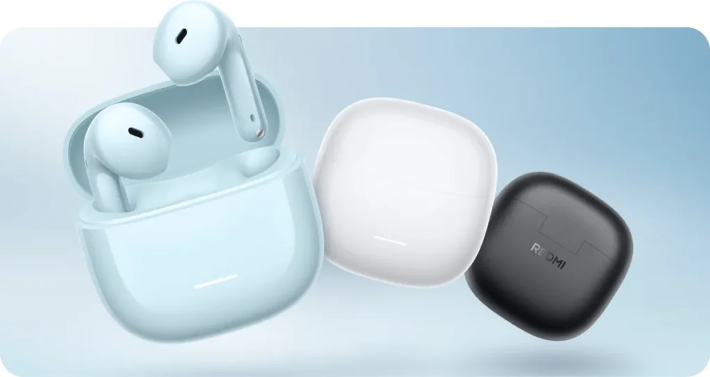 Οι θήκες REDMI Buds 8 Active σε μπλε, λευκό και μαύρο