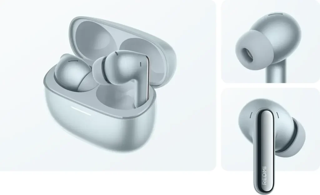 REDMI Buds 8 Pro σε Glacier Blue με τη θήκη φόρτισης