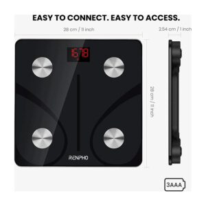 Renpho Elis 1 Smart Scale CS20M Black (CS20M) – εικόνα 1