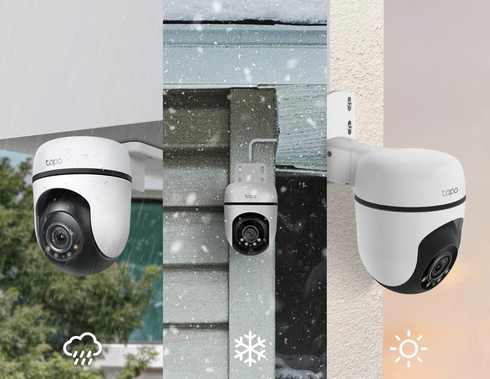 TP-Link Ασύρματη IP Camera Αδιάβροχη Tapo C510W V2 (TPC510W) Tapo C510W σε βροχή, χιόνι και ήλιο