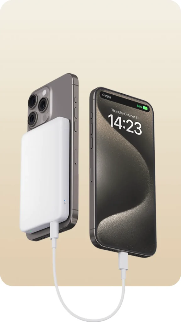 Xiaomi Magnetic PowerBank MagSafe 5000mAh (BHR9303GL) Ταυτόχρονη ασύρματη και ενσύρματη φόρτιση δύο συσκευών
