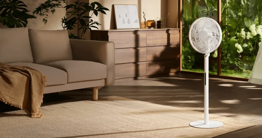 Xiaomi Mijia Smart Standing Fan Pro Slim (BHR08UQEU) Mijia Smart Standing Fan Pro Slim σε σαλόνι