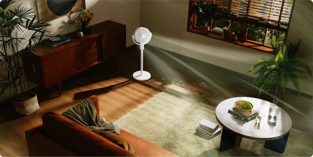Xiaomi Smart Standing Air Circulation Fan (BHR9849EU) Κυκλοφορία αέρα στο δωμάτιο με τον Xiaomi Smart Standing Air Circulation Fan