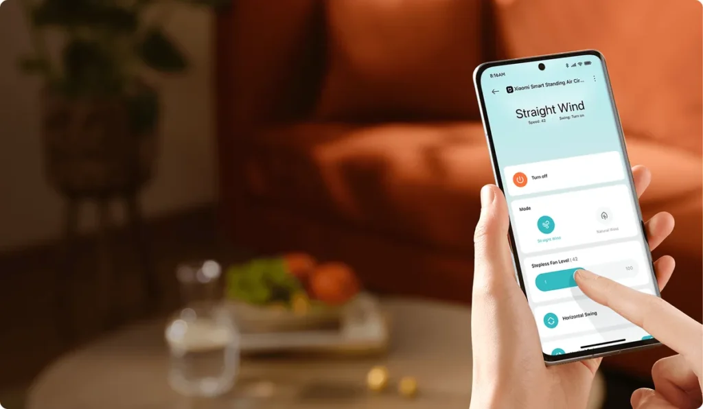 Xiaomi Smart Standing Air Circulation Fan (BHR9849EU) Έλεγχος ανεμιστήρα μέσω Xiaomi Home