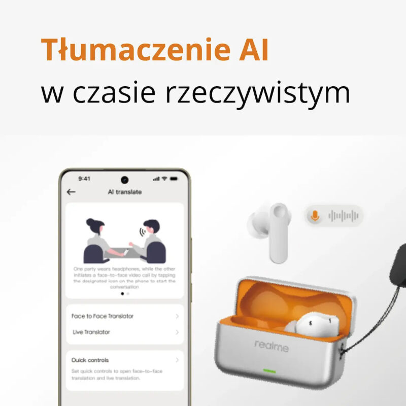 Realme Buds T500 Pro Orange Mint EU (RMA2502) – εικόνα 3