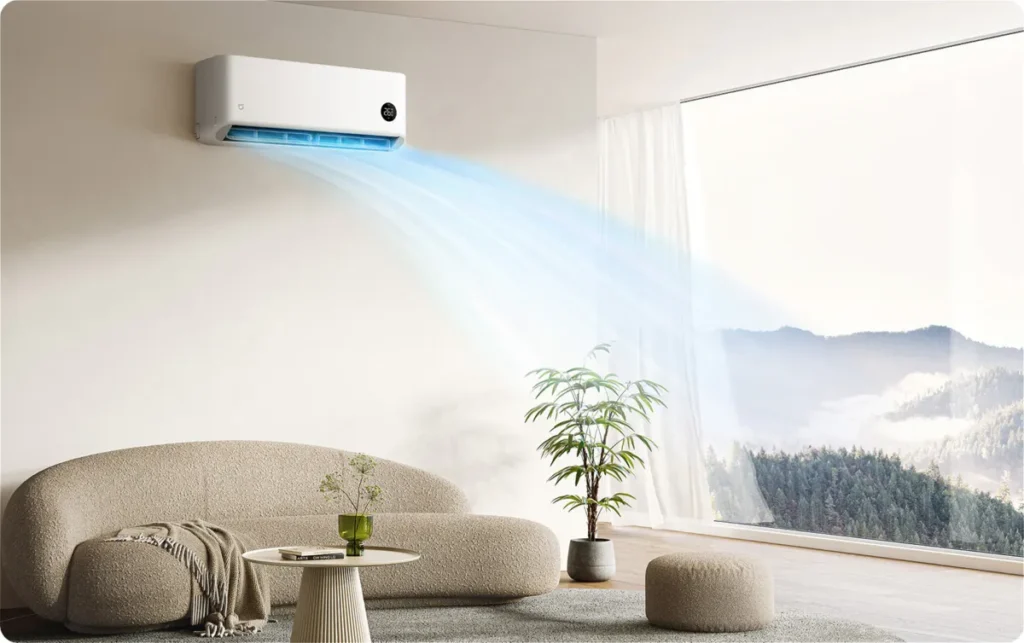 Xiaomi Mijia Eco Κλιματιστικό Inverter 12000 BTU A++/A+ με WiFi (BPE4562EU/BPE4563EU) Λειτουργία ψύξης του Mijia Eco 3.5 kW σε καθιστικό