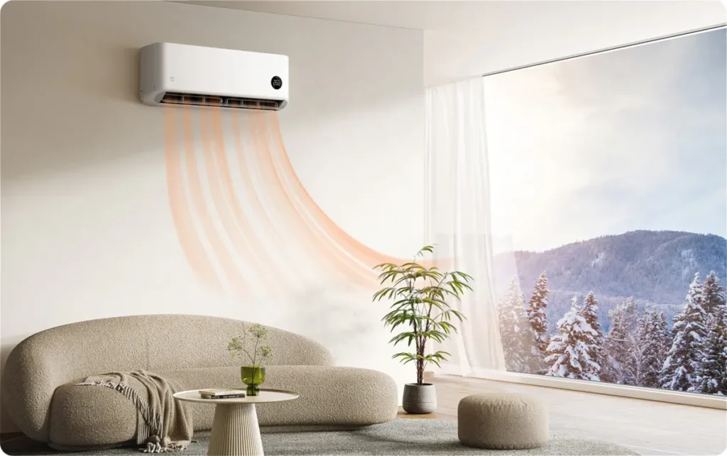 Xiaomi Mijia Eco Κλιματιστικό Inverter 12000 BTU A++/A+ με WiFi (BPE4562EU/BPE4563EU) Λειτουργία θέρμανσης του Mijia Eco 3.5 kW τον χειμώνα