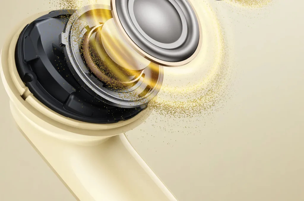 Διπλοί οδηγοί 11 mm και 6 mm των realme Buds Air8