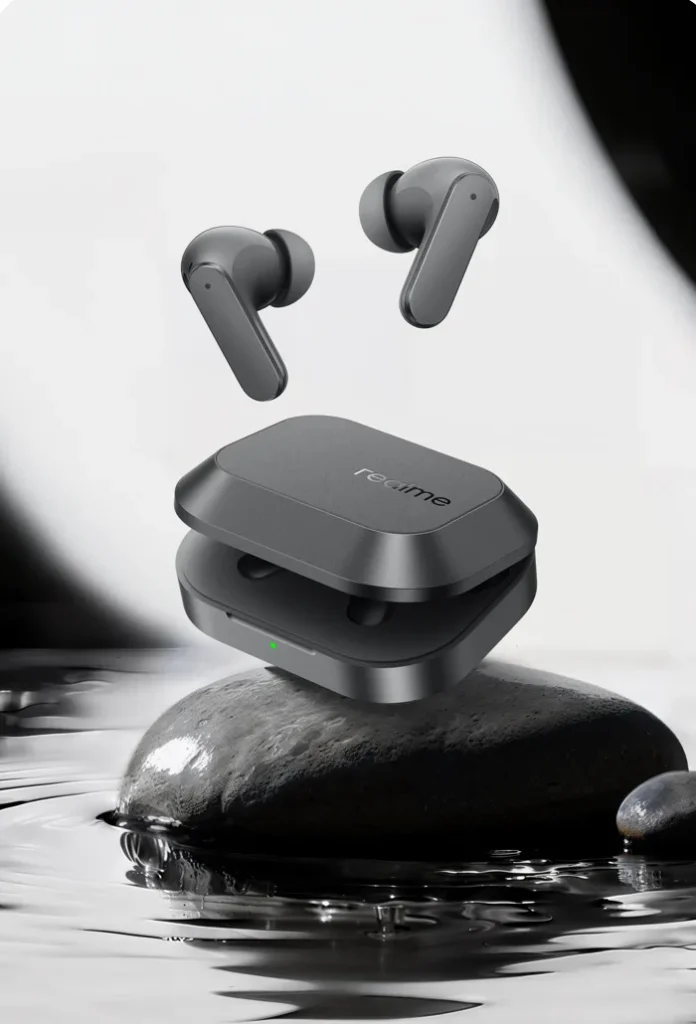 realme Buds Air8 σε Master Grey με τη θήκη φόρτισης