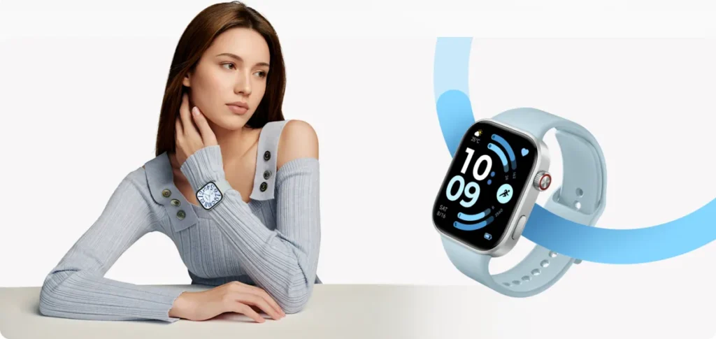 Smartwatch Xiaomi Redmi Watch 6 Glacier Blue (BHR08CWGL) REDMI Watch 6 Glacier Blue στον καρπό