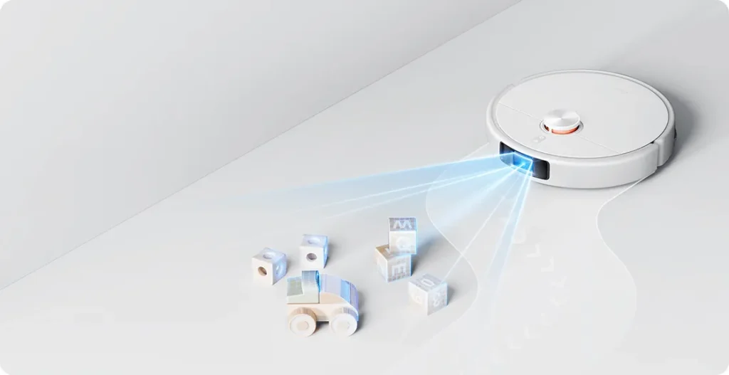 Xiaomi Mi Robot H50 Pro Σκούπα Ρομπότ με Wi-Fi White (BHR089NEU) Ανίχνευση εμποδίων με δομημένο φως στο Xiaomi H50 Pro