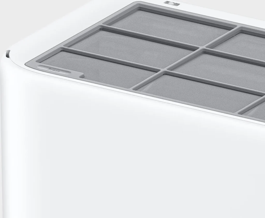 Xiaomi Mijia Eco Κλιματιστικό Inverter 18000 BTU A++/A+ με WiFi (BPE4565EU/BPE4566EU) Αφαιρούμενο φίλτρο της εσωτερικής μονάδας Xiaomi Mijia Eco