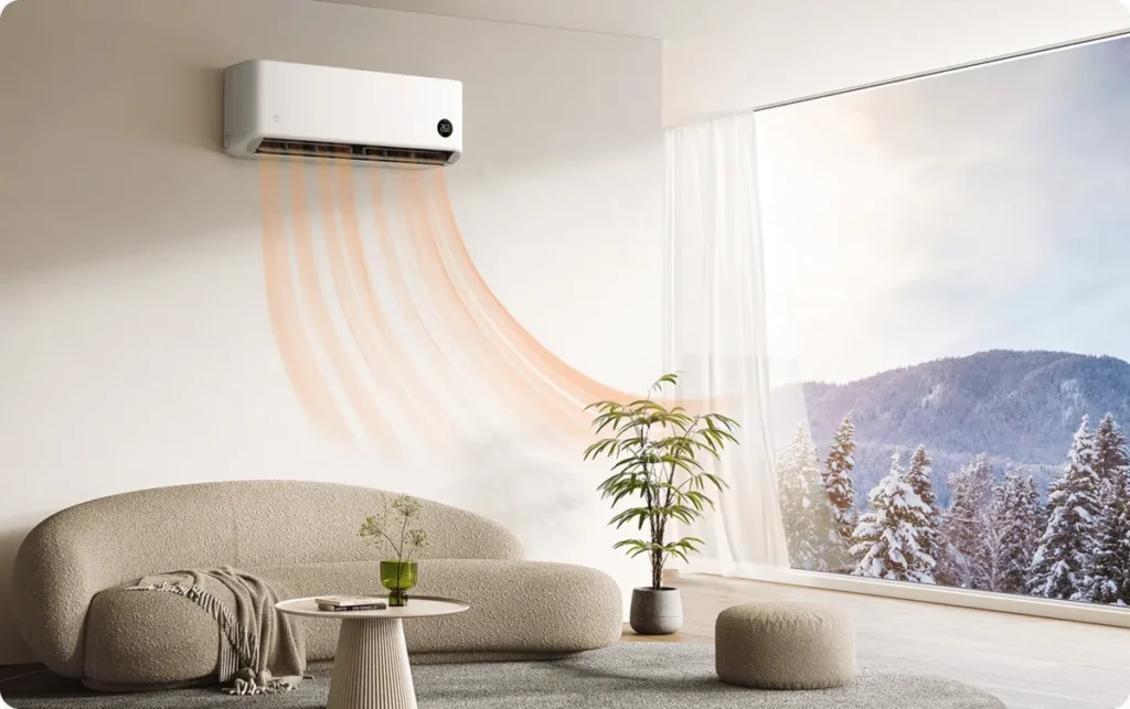 Xiaomi Mijia Eco Κλιματιστικό Inverter 24000 BTU A++/A+ με WiFi (BPE4569EU/BPE4570EU) Xiaomi Mijia Eco 7.0 kW σε λειτουργία θέρμανσης