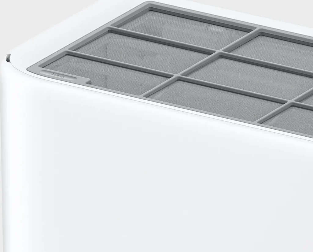 Xiaomi Mijia Eco Κλιματιστικό Inverter 9000 BTU A++/A+ με WiFi (BPE4559EU/BPE4560EU) Αφαιρούμενο φίλτρο της εσωτερικής μονάδας Xiaomi Mijia Eco