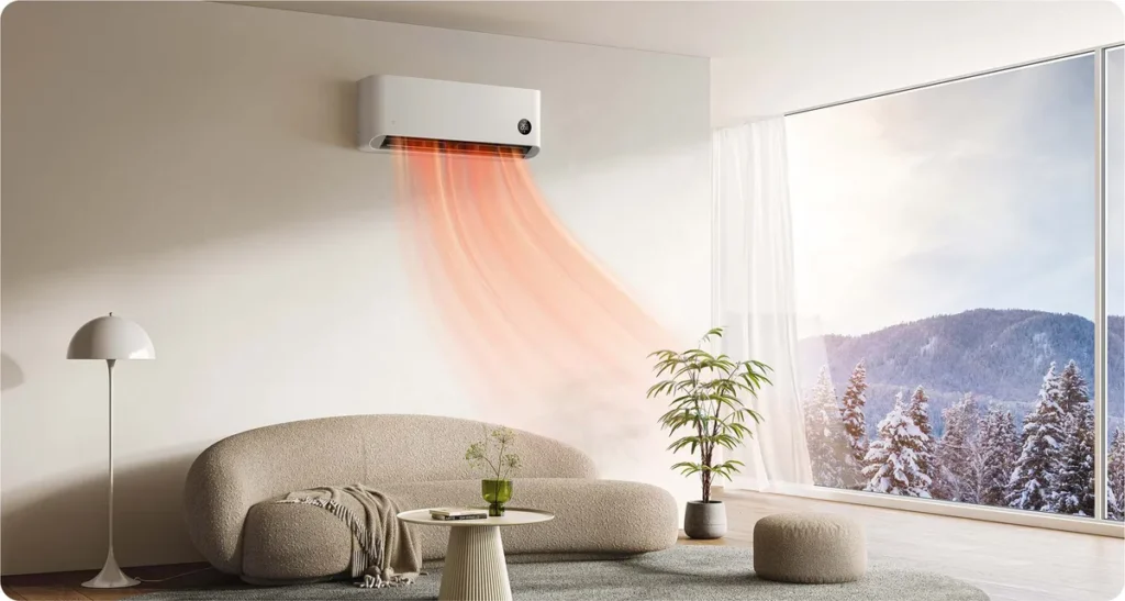 Xiaomi Mijia Pro Eco Κλιματιστικό Inverter 12000 BTU A+++/A++ με WiFi (BPE4412EU/BPE4413EU) Xiaomi Mijia Pro Eco σε λειτουργία θέρμανσης