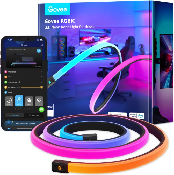 Govee RGBIC LED Neon Rope Light H61C3