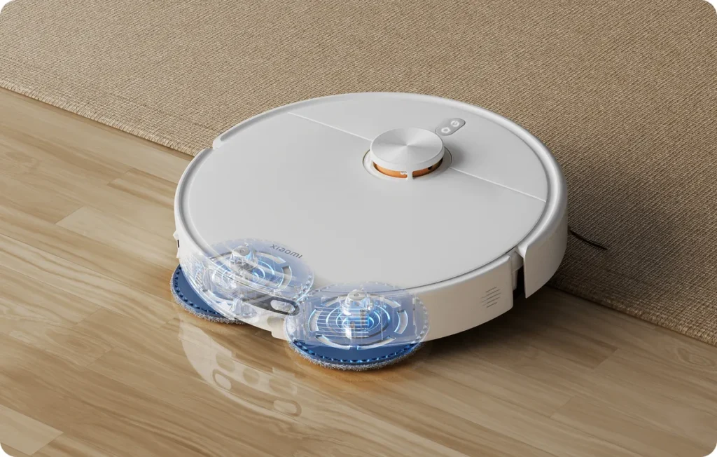 Xiaomi Mi Robot H50 Σκούπα Ρομπότ με Wi-Fi White (BHR08GUEU) Δύο περιστρεφόμενες σφουγγαρίστρες του Xiaomi H50