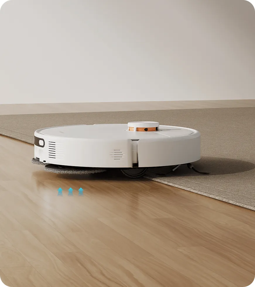 Xiaomi Mi Robot H50 Σκούπα Ρομπότ με Wi-Fi White (BHR08GUEU) Xiaomi H50 περνά πάνω από κατώφλι