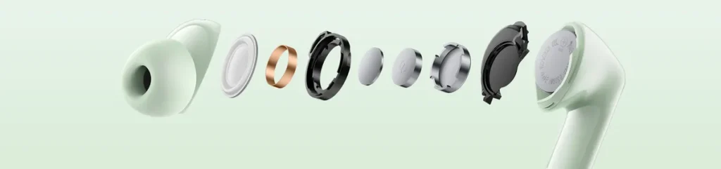 Ανάλυση του οδηγού 11 mm των πράσινων REDMI Buds 8