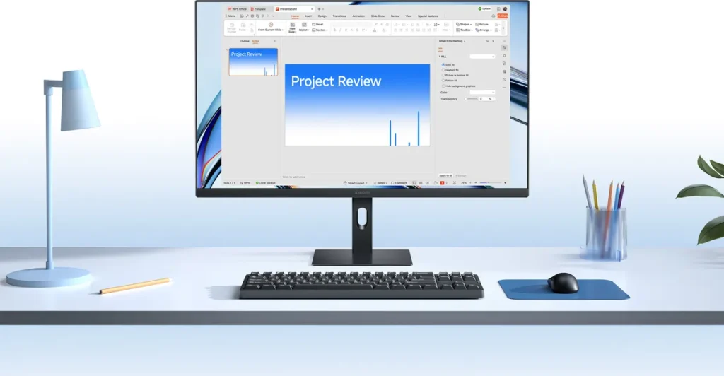 Οθόνη Xiaomi Mi Desktop A27i 2026 IPS Monitor 27" FHD (ELA6410EU) Οθόνη Xiaomi Monitor A27i 2026 σε γραφείο