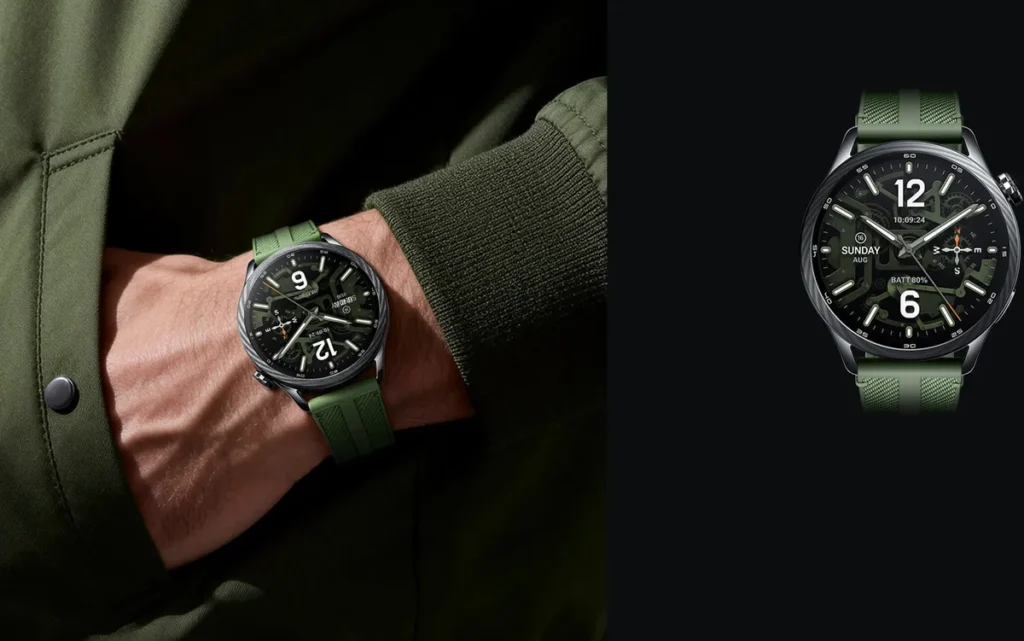 Xiaomi Watch S5 46mm Jungle Green στον καρπό