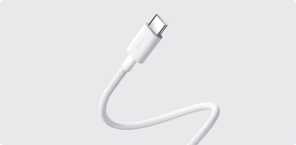 Xiaomi Cable 3A Braided USB-C to USB-C Cable 1m (BHR0878GL) Βύσμα USB-C του πλεκτού καλωδίου Xiaomi 3A