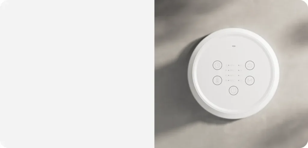 Xiaomi Smart Graphene Heater White EU (BHR084SEU) Οθόνη αφής στο πάνω μέρος του αερόθερμου