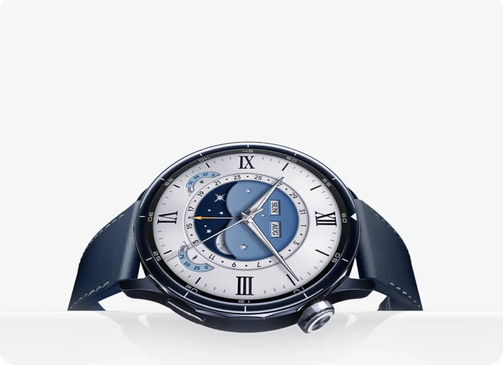 Xiaomi Watch S5 46mm Blue (BHR08ITGL) Πλαϊνή όψη του Xiaomi Watch S5 46mm σε μπλε