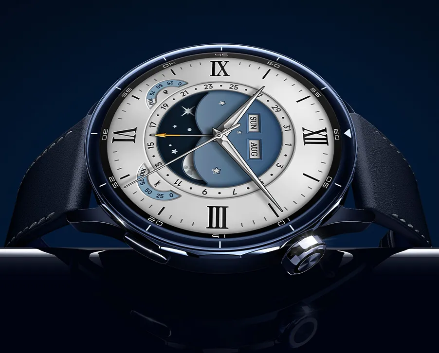 Xiaomi Watch S5 46mm Blue (BHR08ITGL) Xiaomi Watch S5 46mm σε μπλε απόχρωση με δερμάτινο λουράκι