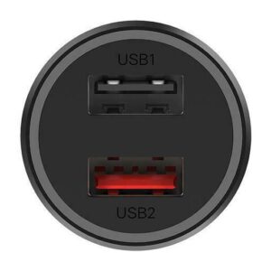 Xiaomi Φορτιστής Αυτοκινήτου Μαύρος με Θύρες: 2xUSB 37W (GDS4147GL) – εικόνα 1