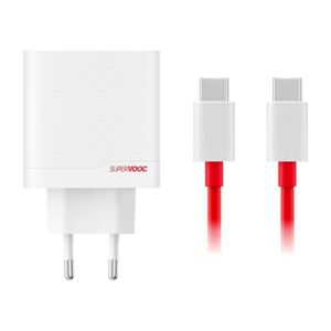 OnePlus Φορτιστής με Dual Port GAN Με Καλώδιο 80W Super Vooc Λευκός (5461100597) – εικόνα 2