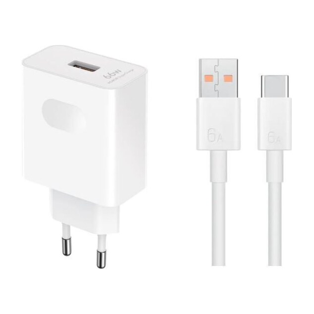 Honor Φορτιστής με Θύρα USB-A Με Καλώδιο 66W Λευκός (HN-200330E00) – εικόνα 5