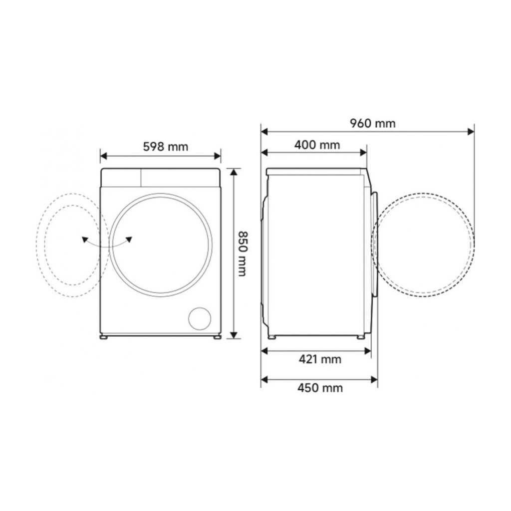 Xiaomi Mijia Front Load Washer 7kg (QMP4716EU) – εικόνα 2